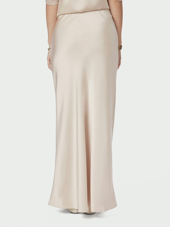 Vicky Heavy Sateen Skirt Champagne | Skjørt | Smuk