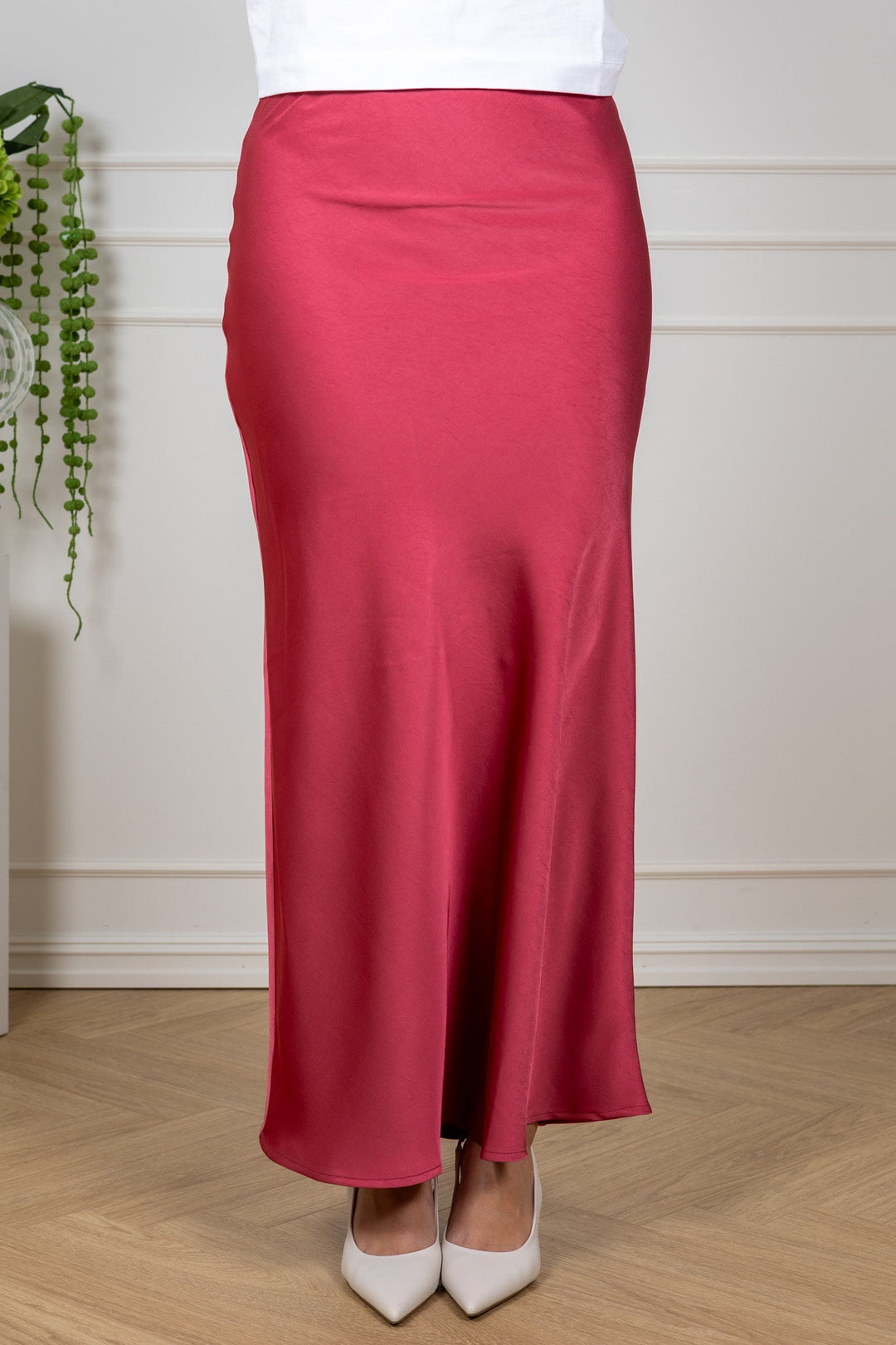Vicky Heavy Sateen Skirt Cherry Pink | Skjørt | Smuk