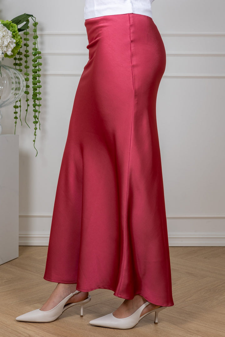 Vicky Heavy Sateen Skirt Cherry Pink | Skjørt | Smuk