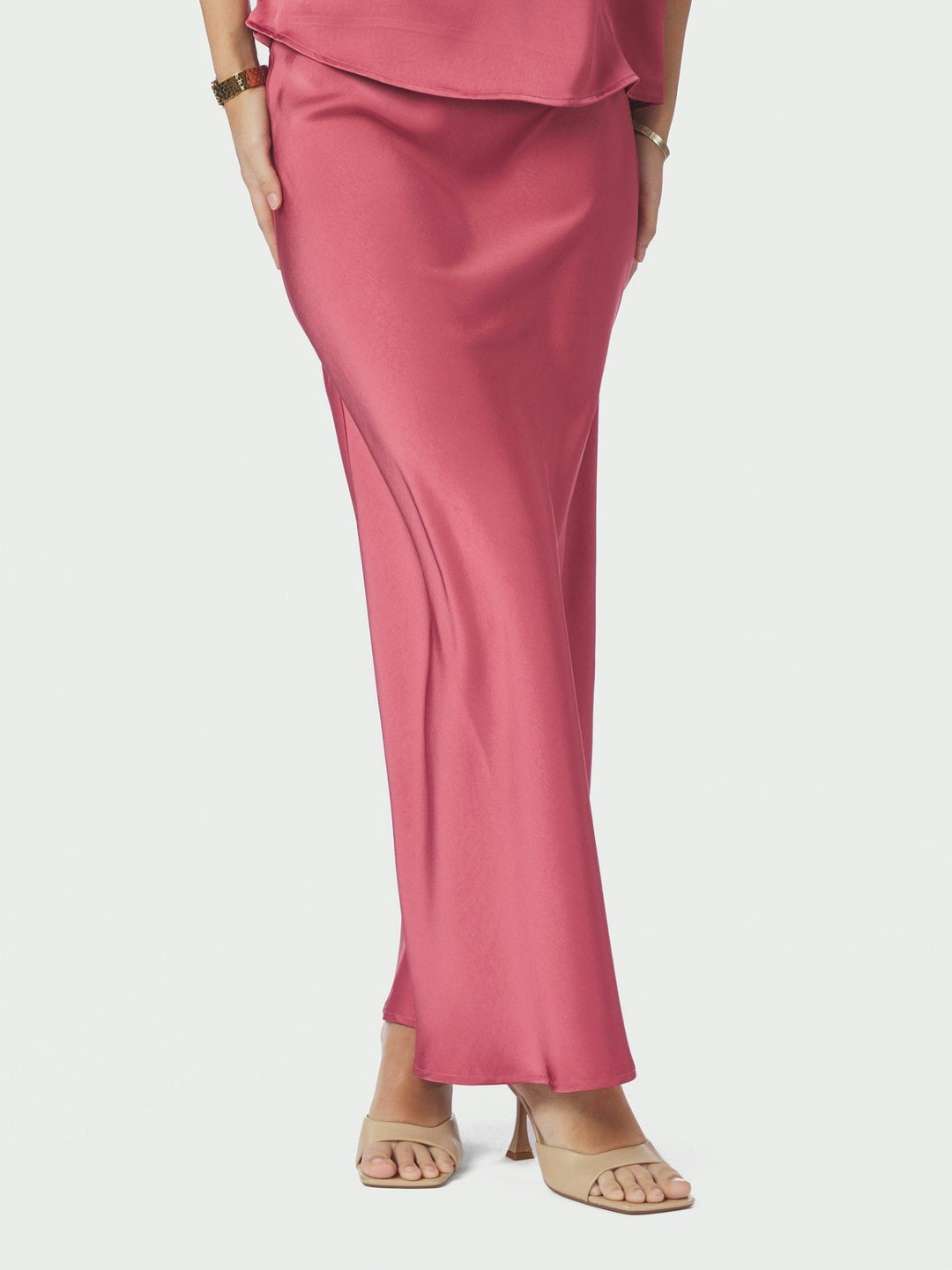 Vicky Heavy Sateen Skirt Cherry Pink | Skjørt | Smuk