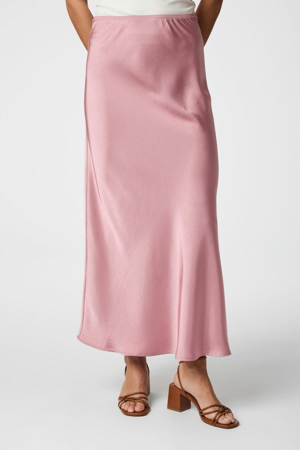 Vicky Heavy Sateen Skirt Evening Rose | Skjørt | Smuk - Dameklær på nett