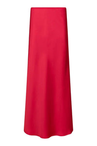 Vicky Heavy Sateen Skirt Red