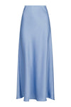 Vicky Heavy Sateen Skirt Smoke Blue