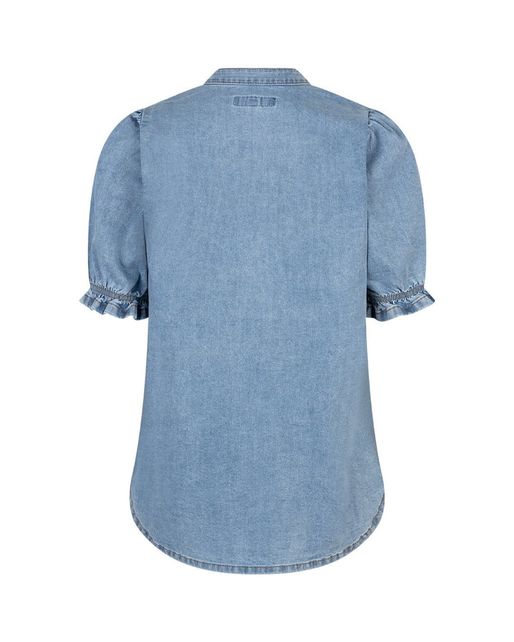 Victoria Blouse Denim Lightblue | Bukser | Smuk