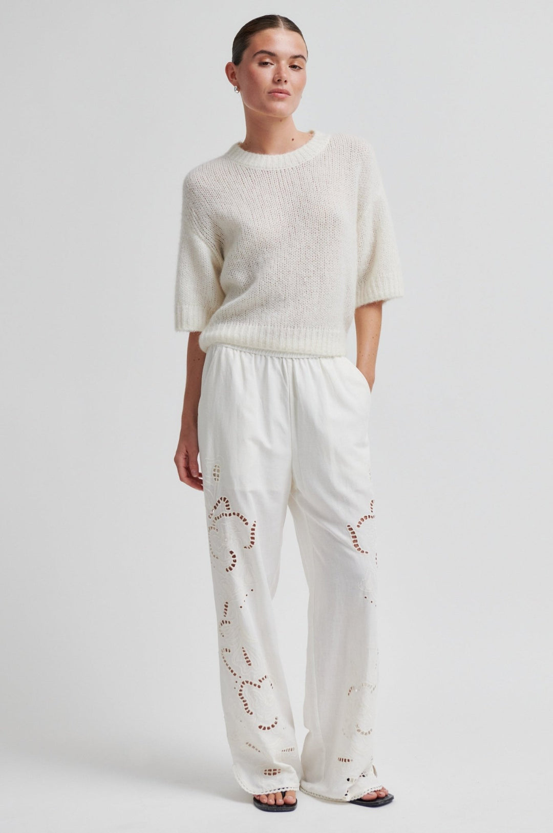 Vilea Trousers Eggnog | Bukser | Smuk