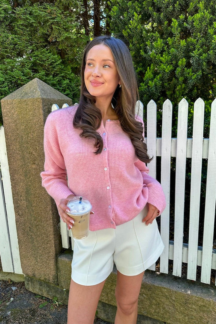 Vilja Knit Cardigan Pink | Genser | Smuk - Dameklær på nett