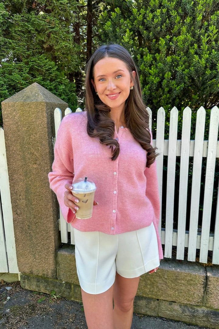 Vilja Knit Cardigan Pink | Genser | Smuk - Dameklær på nett