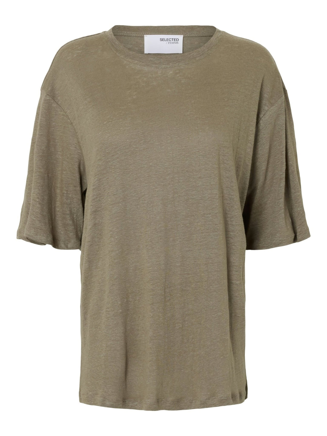 Vilja Linen Ss Tee Vetiver | Topper | Smuk - Dameklær på nett
