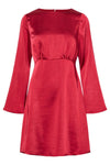Vima Ls Open Back Dress Jester Red
