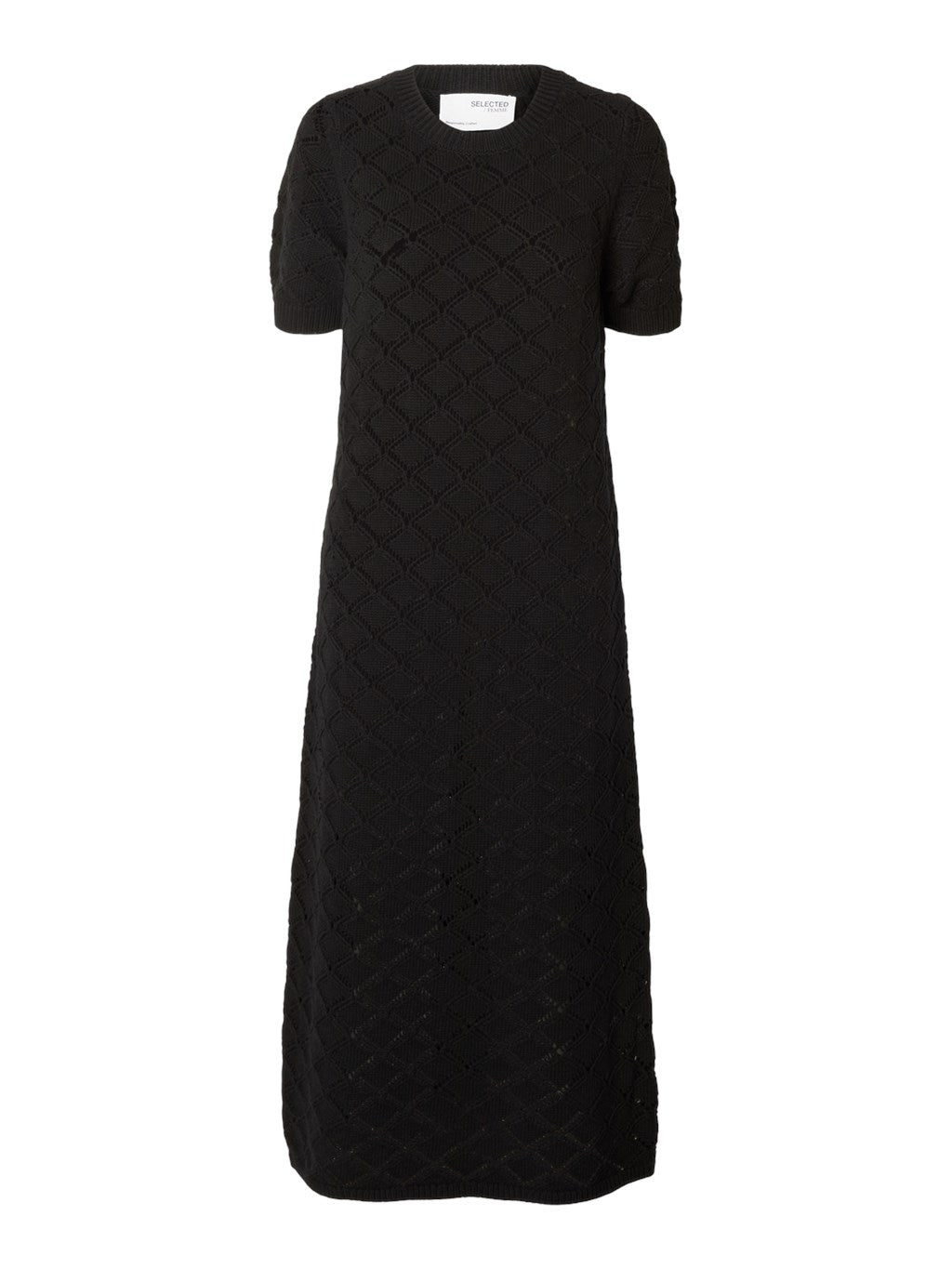Vinna Ss Long Knit Dress Black | Kjoler | Smuk - Dameklær på nett