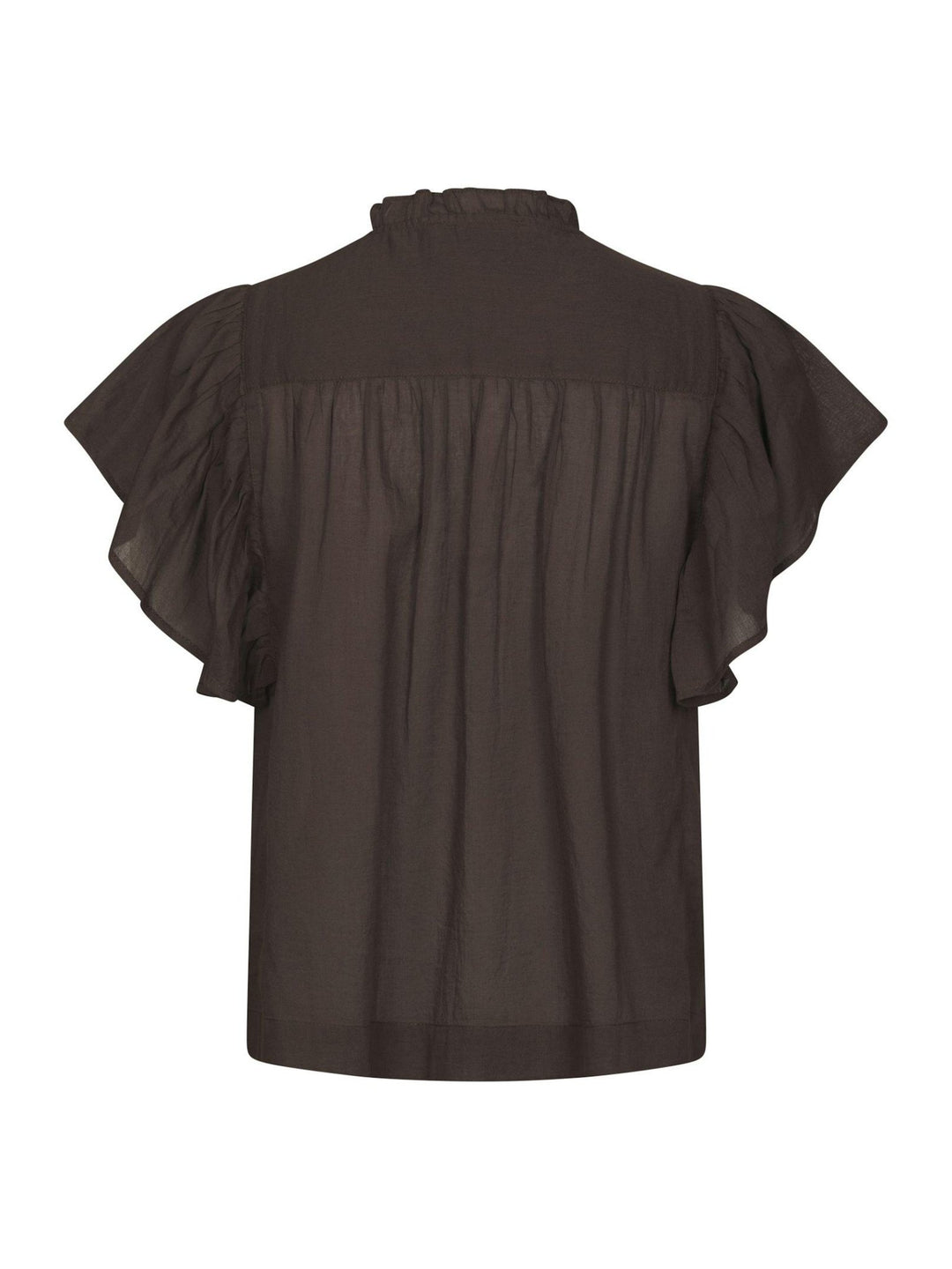 Vinsa S Voile Top Dark Brown | Topper | Smuk