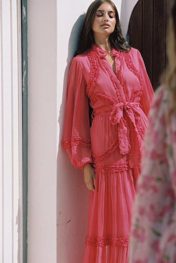 Violetta Maxi Dress Coral | Kjoler | Smuk - Dameklær på nett