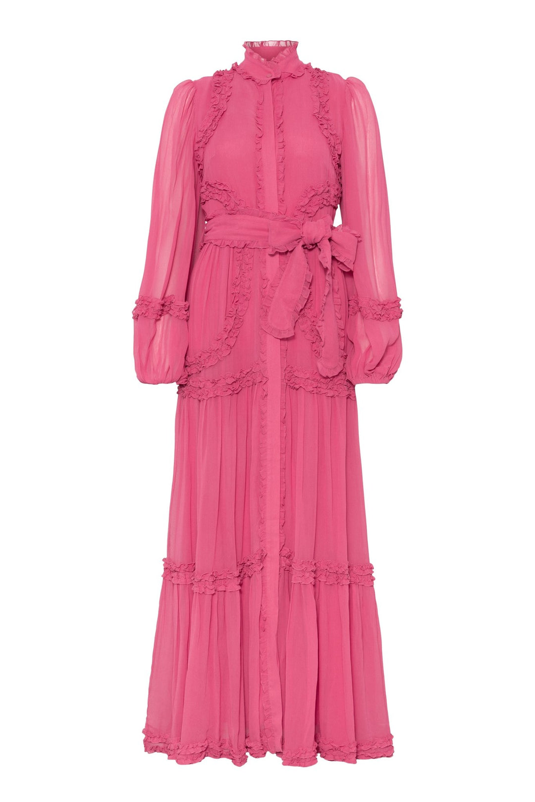Violetta Maxi Dress Hot Pink | Kjoler | Smuk