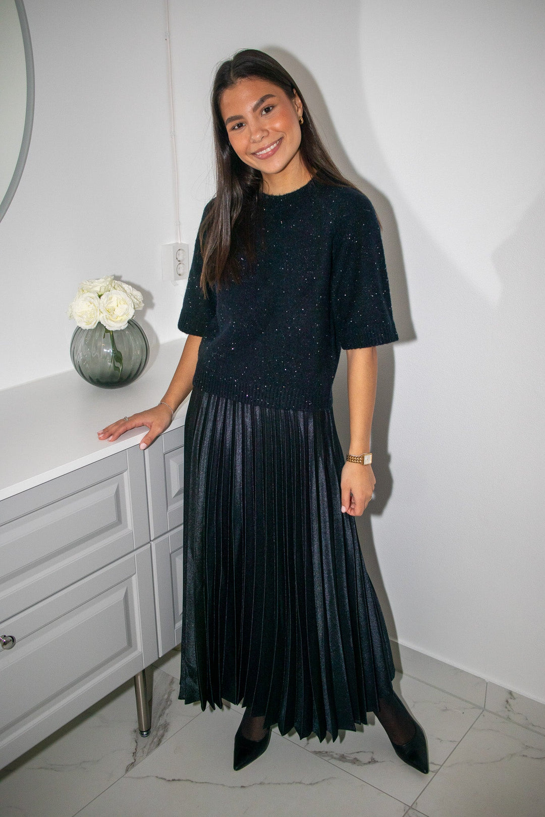 Violetta Skirt Dark Navy | Skjørt | Smuk