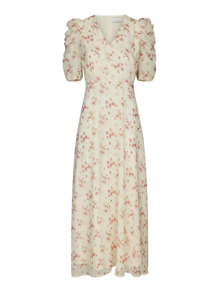 Vira Floral Dress Creme | Kjoler | Smuk