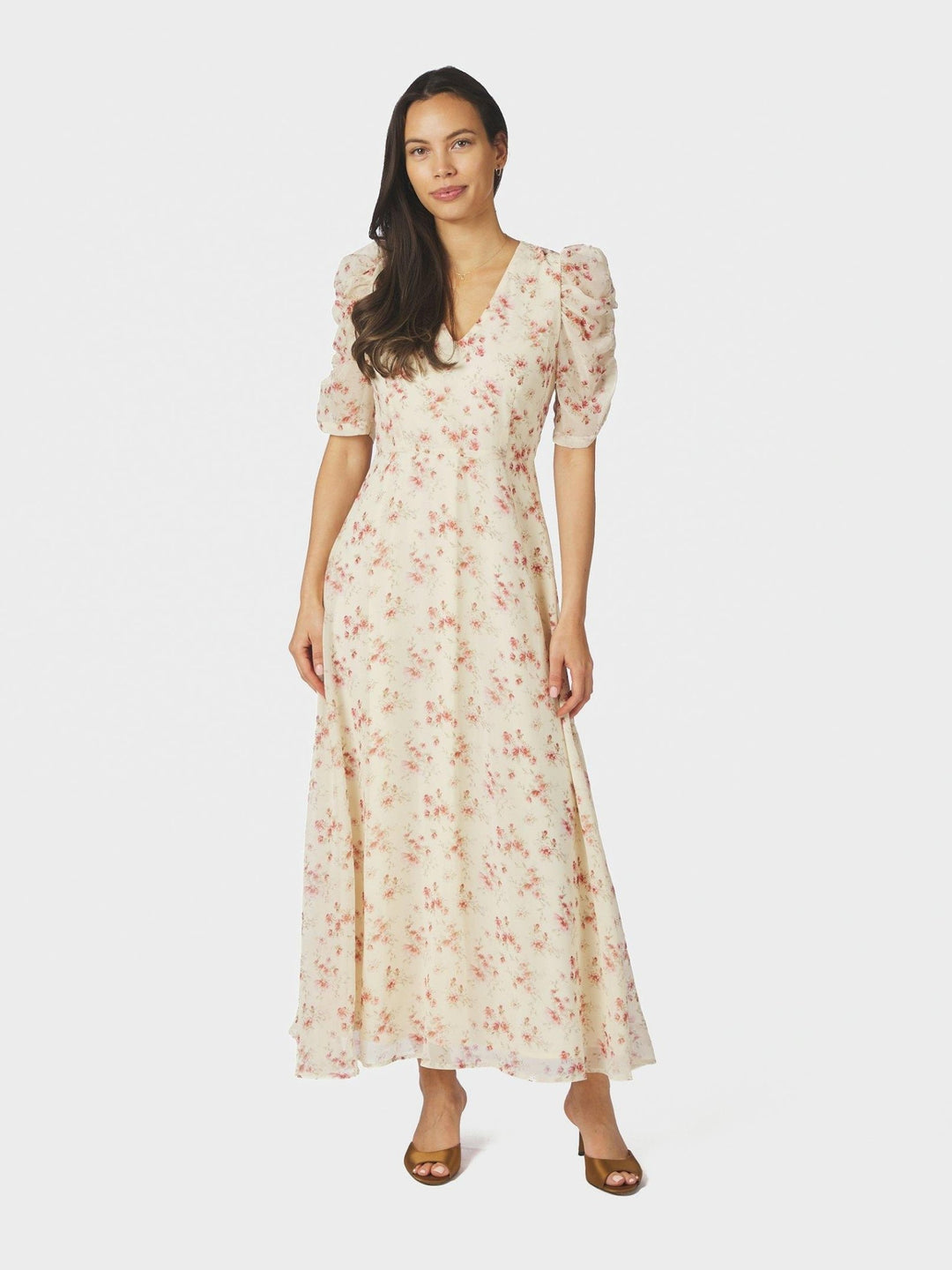 Vira Floral Dress Creme | Kjoler | Smuk