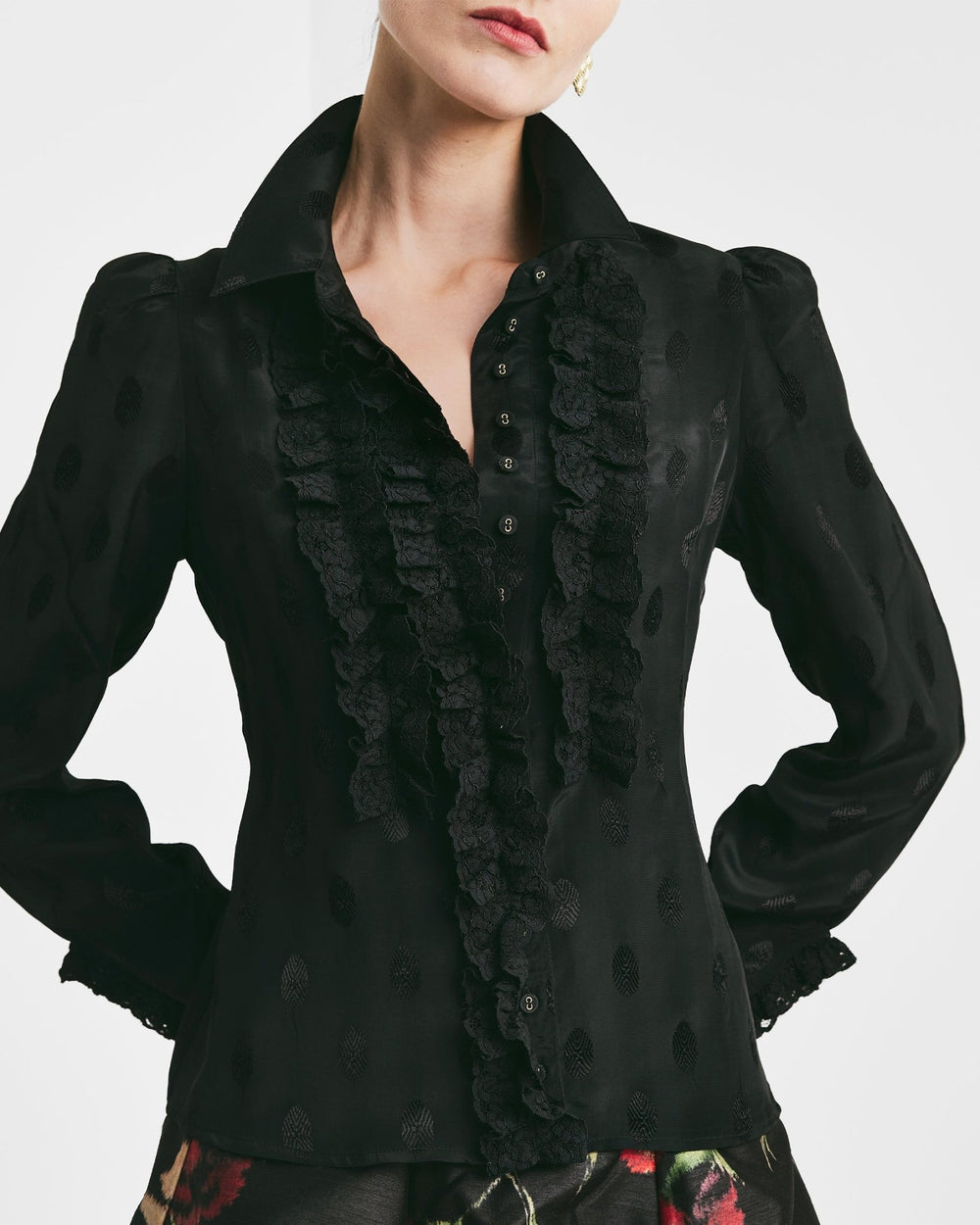 Viscose Blouse Black | Skjorter og bluser | Smuk - Dameklær på nett