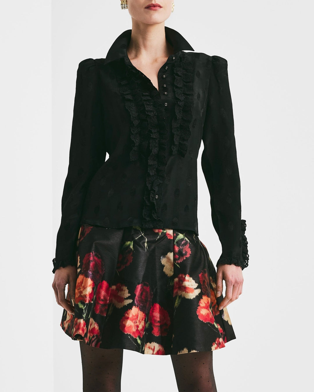 Viscose Blouse Black | Skjorter og bluser | Smuk - Dameklær på nett