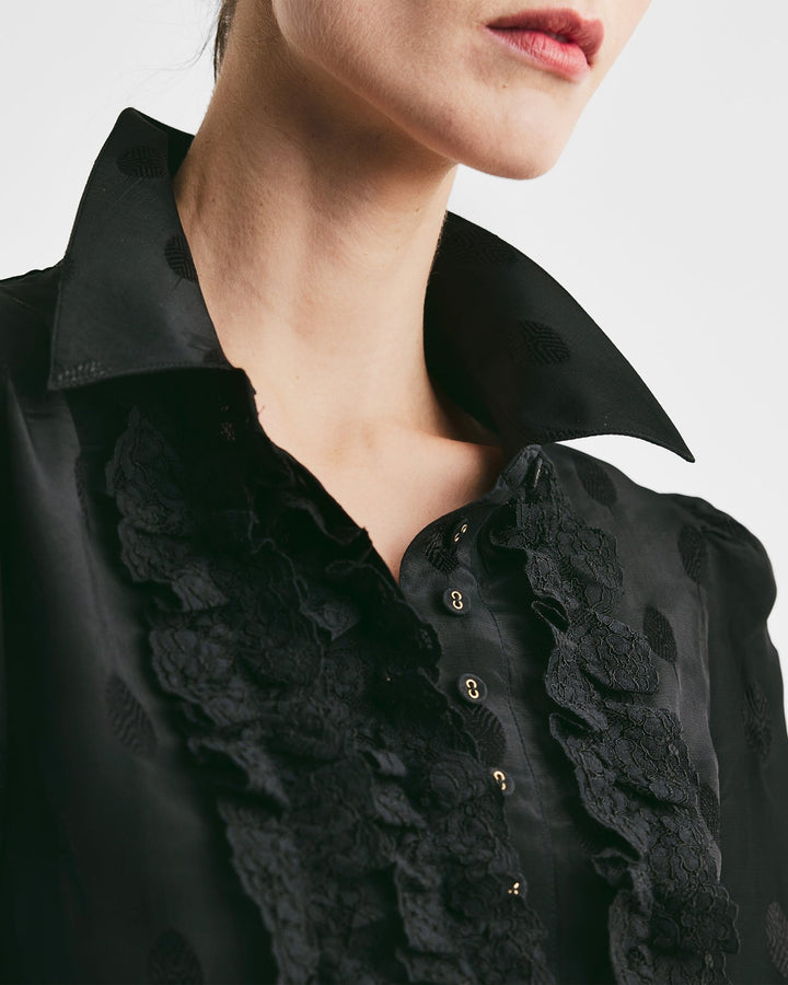 Viscose Blouse Black | Skjorter og bluser | Smuk - Dameklær på nett