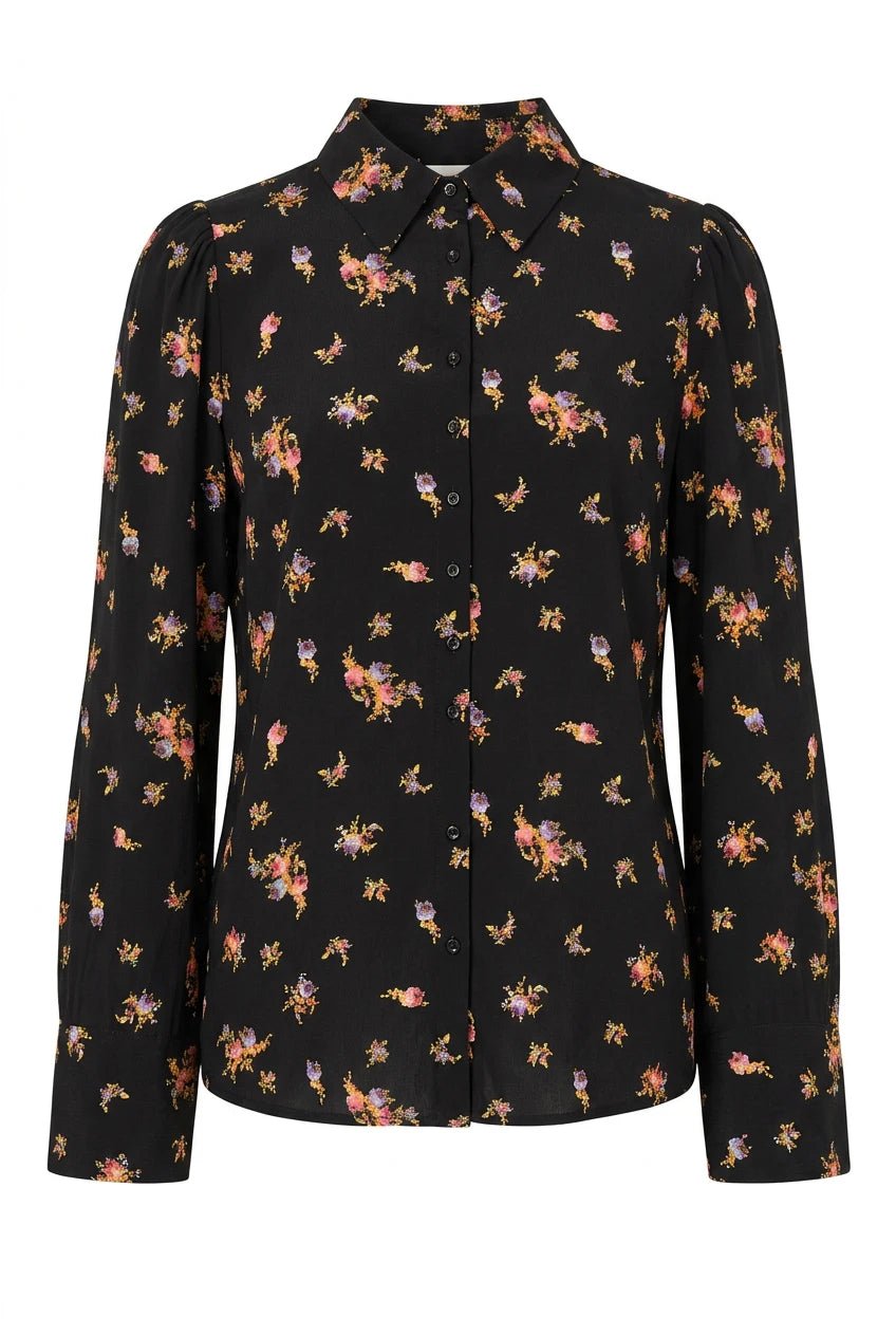 Viscose Blouse Midnight Flowers | Skjorter og bluser | Smuk