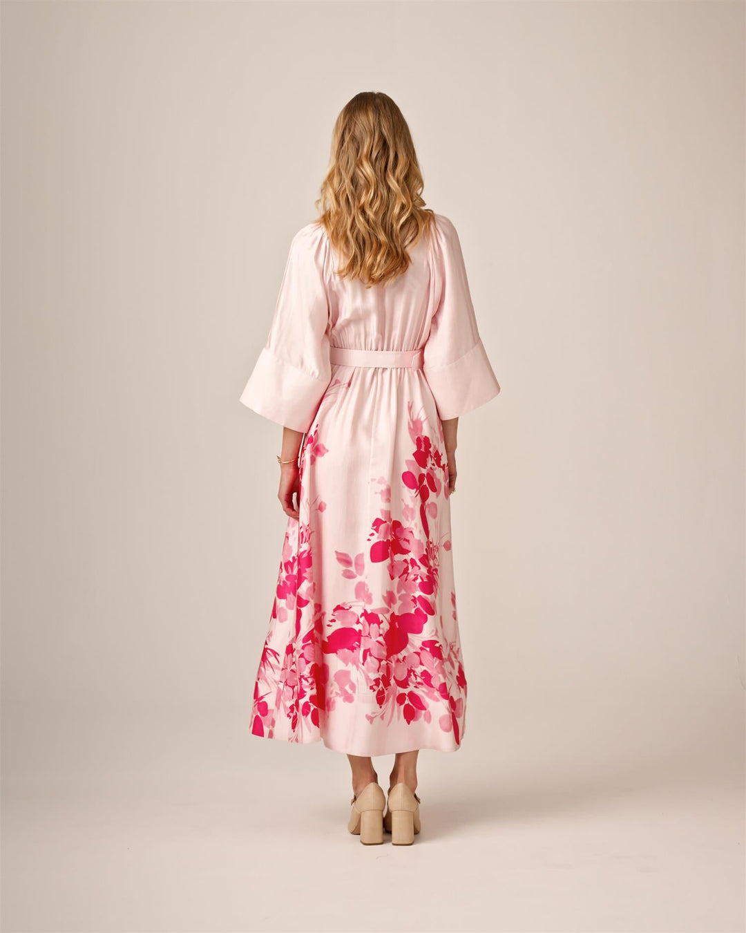 Viscose Collared Dress Pink Field | Kjoler | Smuk - Dameklær på nett