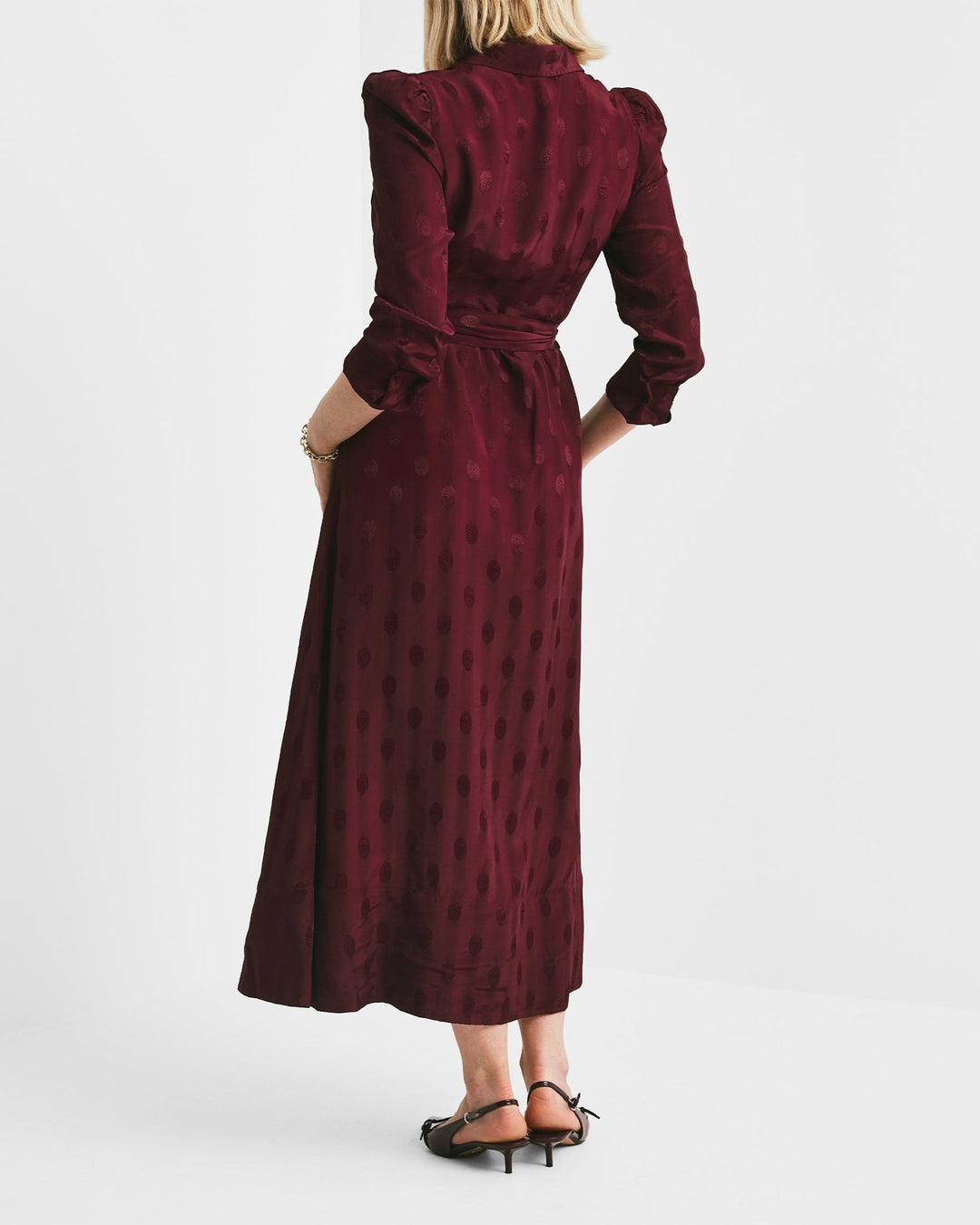 Viscose Shirt Dress Burgundy | Kjoler | Smuk - Dameklær på nett
