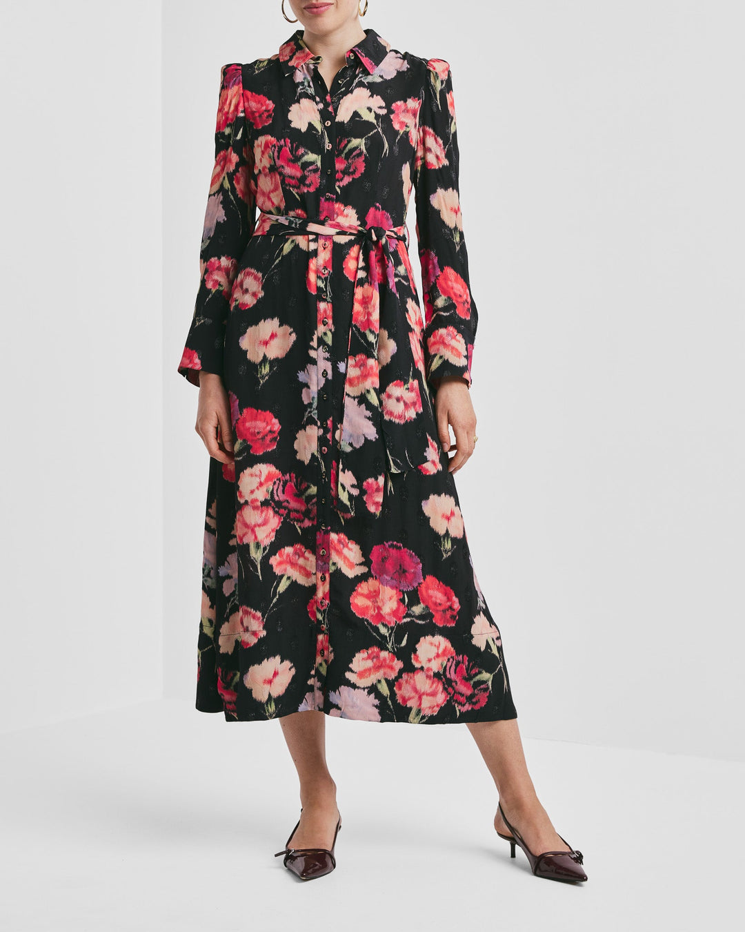 Viscose Shirt Dress Poppies | Kjoler | Smuk - Dameklær på nett