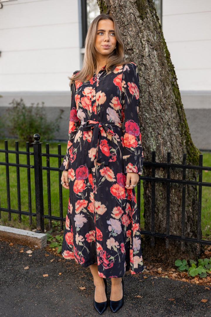 Viscose Shirt Dress Poppies | Kjoler | Smuk - Dameklær på nett