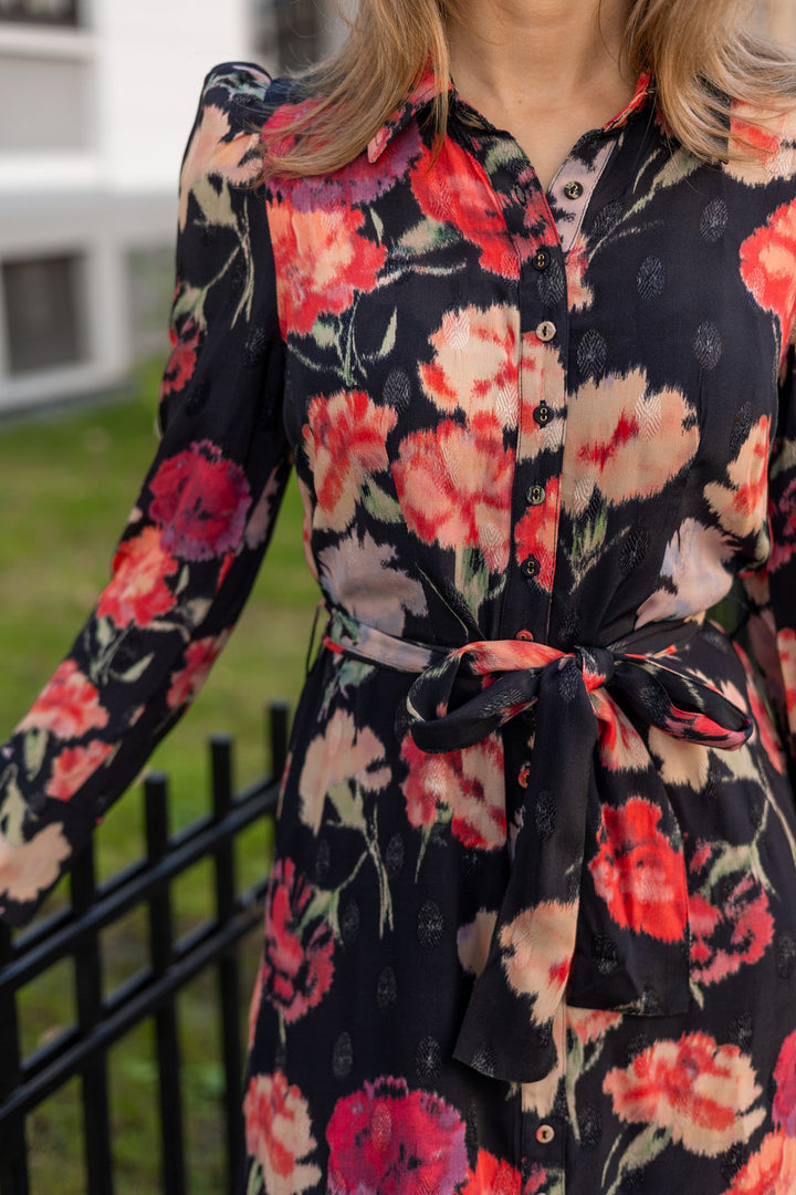 Viscose Shirt Dress Poppies | Kjoler | Smuk - Dameklær på nett