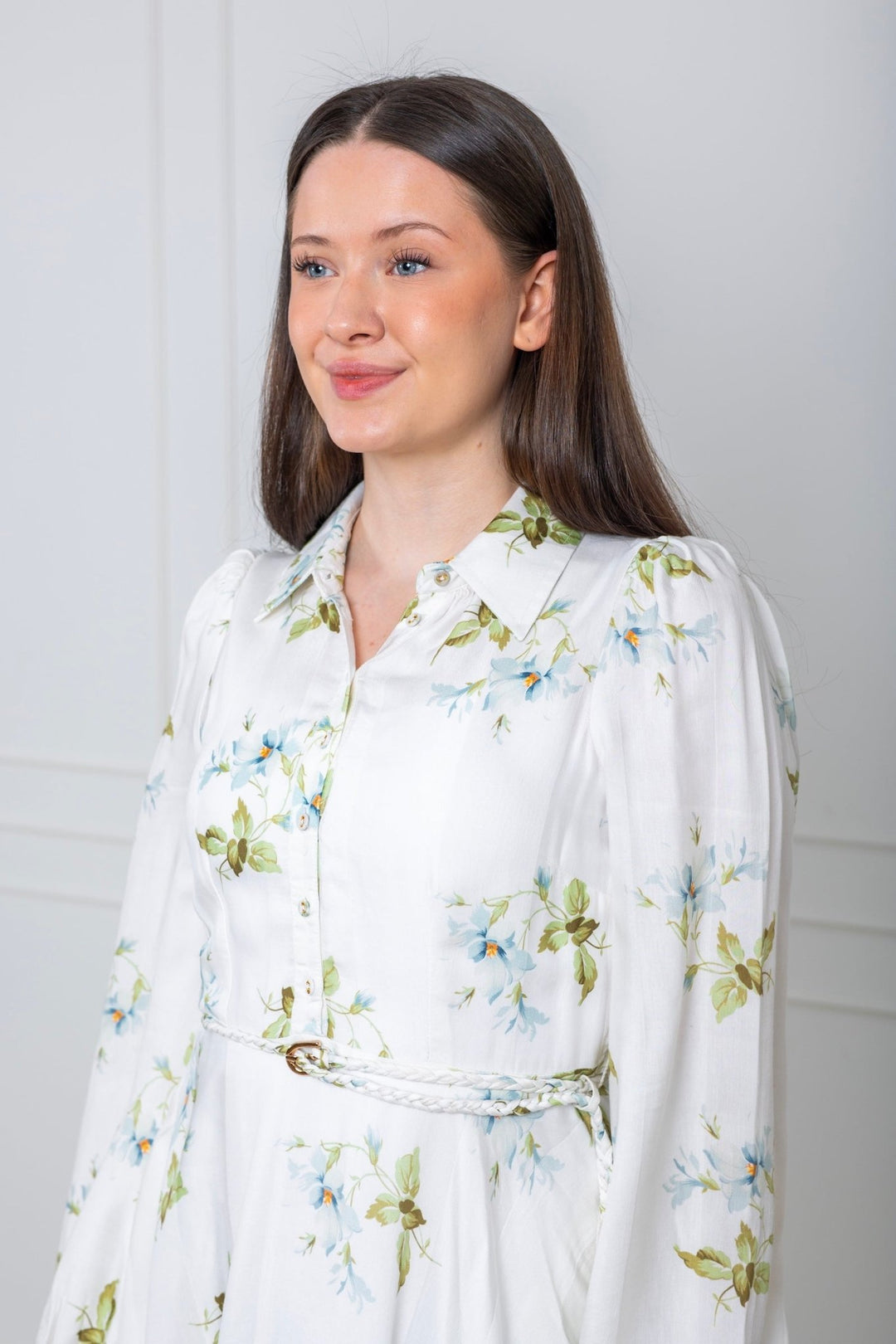 Viscose Shirt Dress Tea Garden | Kjoler | Smuk - Dameklær på nett
