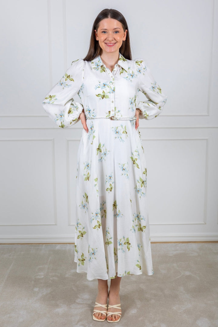 Viscose Shirt Dress Tea Garden | Kjoler | Smuk - Dameklær på nett
