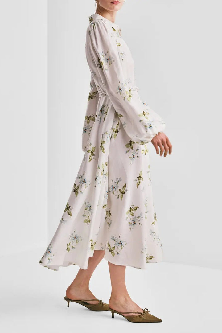 Viscose Shirt Dress Tea Garden | Kjoler | Smuk - Dameklær på nett