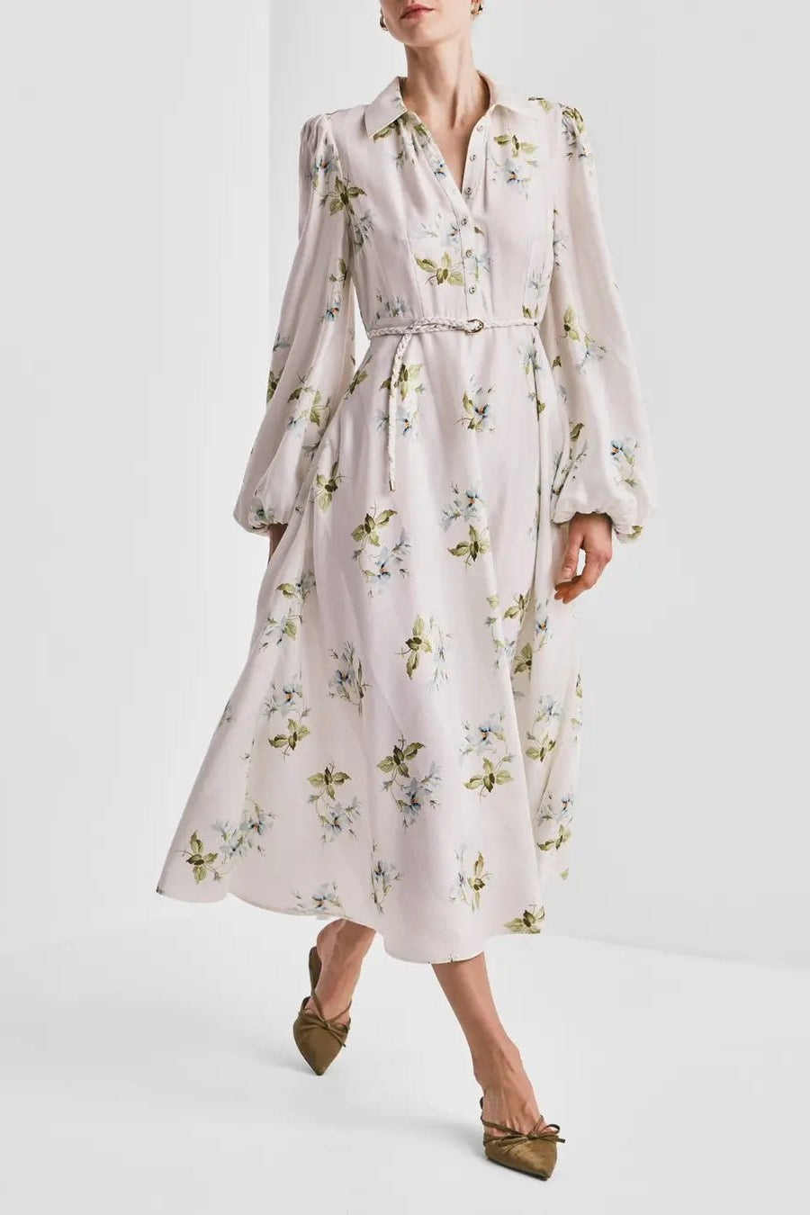Viscose Shirt Dress Tea Garden | Kjoler | Smuk - Dameklær på nett