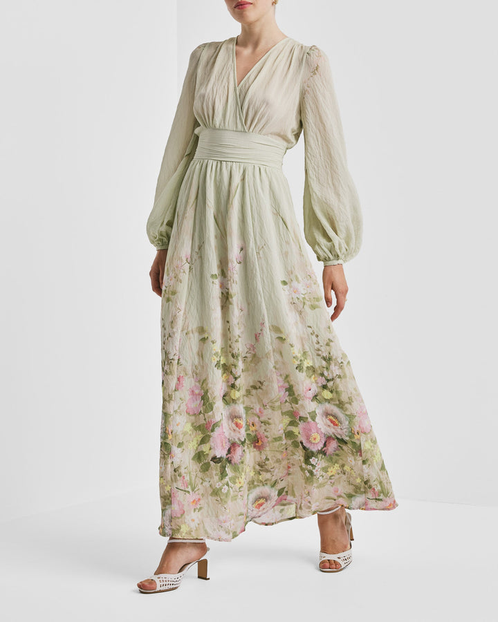 Viscose V - Neck Dress Growing Garden | Kjoler | Smuk