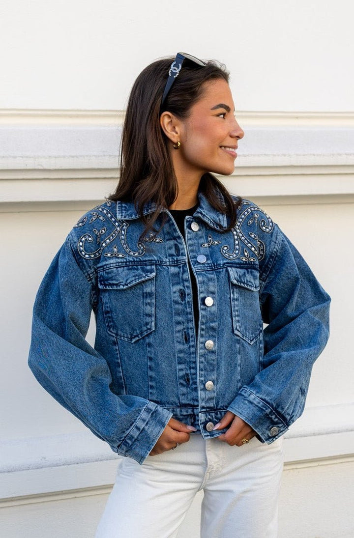 Vision Ls Denim Emb Jacket Light Blue Denim | Yttertøy | Smuk