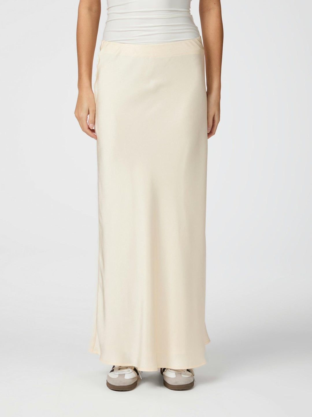 Viso Heavy Sateen Skirt Pearl | Skjørt | Smuk
