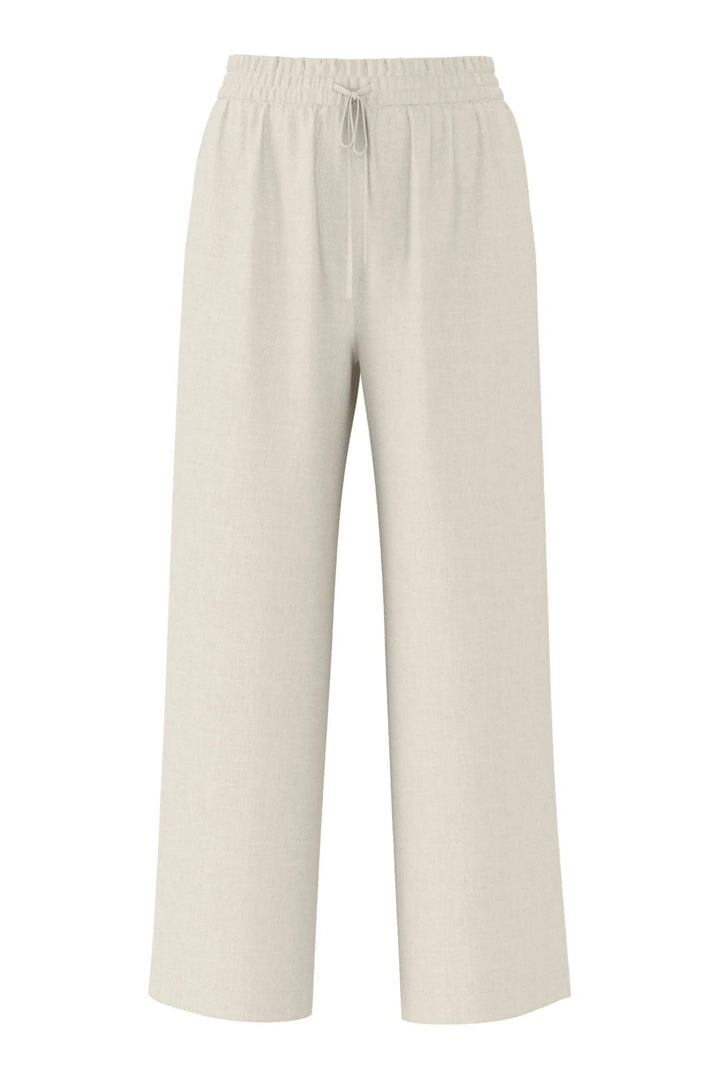 Viva - Gulia Hw Long Linen Pant Sandshell | Bukser | Smuk - Dameklær på nett