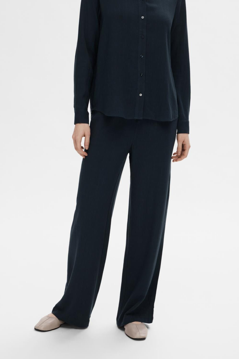Viva - Gulia Hw Long Sun Pant Dark Sapphire | Bukser | Smuk - Dameklær på nett