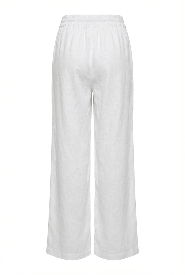Viva - Gulia Hw Long Sun Pant Snow White | Bukser | Smuk