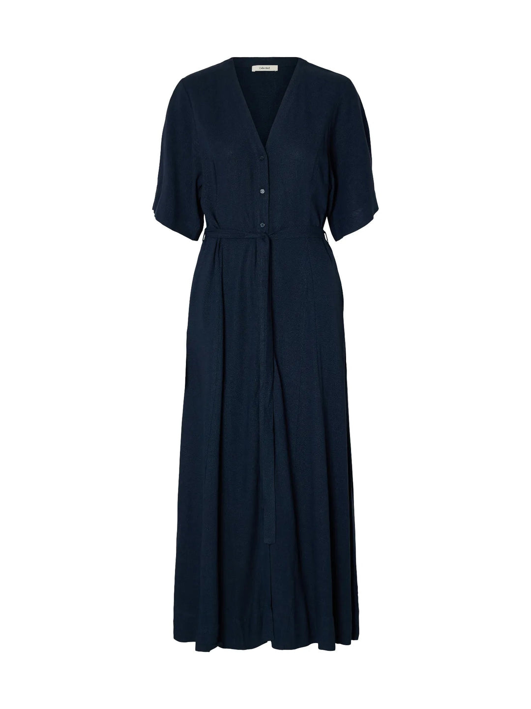 Viva Regular Linen Blend Dress Dark Sapphire | Kjoler | Smuk