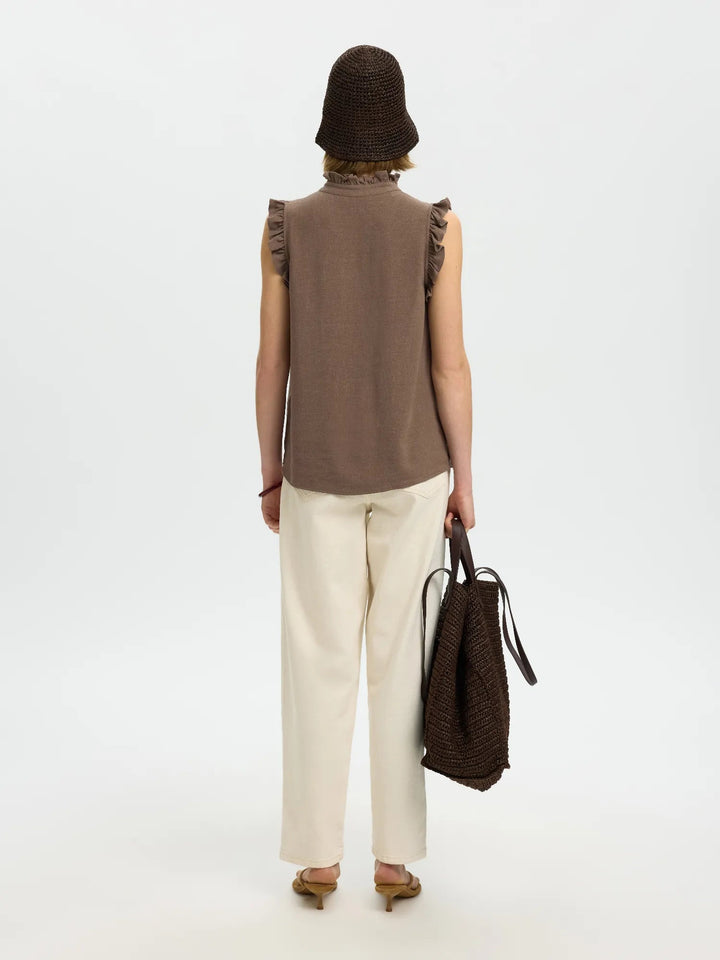 Viva Sl Sun Ruffle Top Chocolate Chip | Topper | Smuk