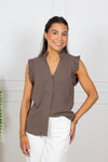 Viva Sl Sun Ruffle Top Chocolate Chip