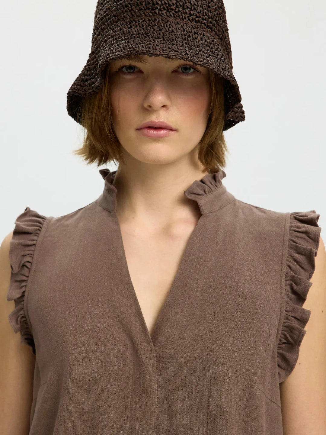 Viva Sl Sun Ruffle Top Chocolate Chip | Topper | Smuk