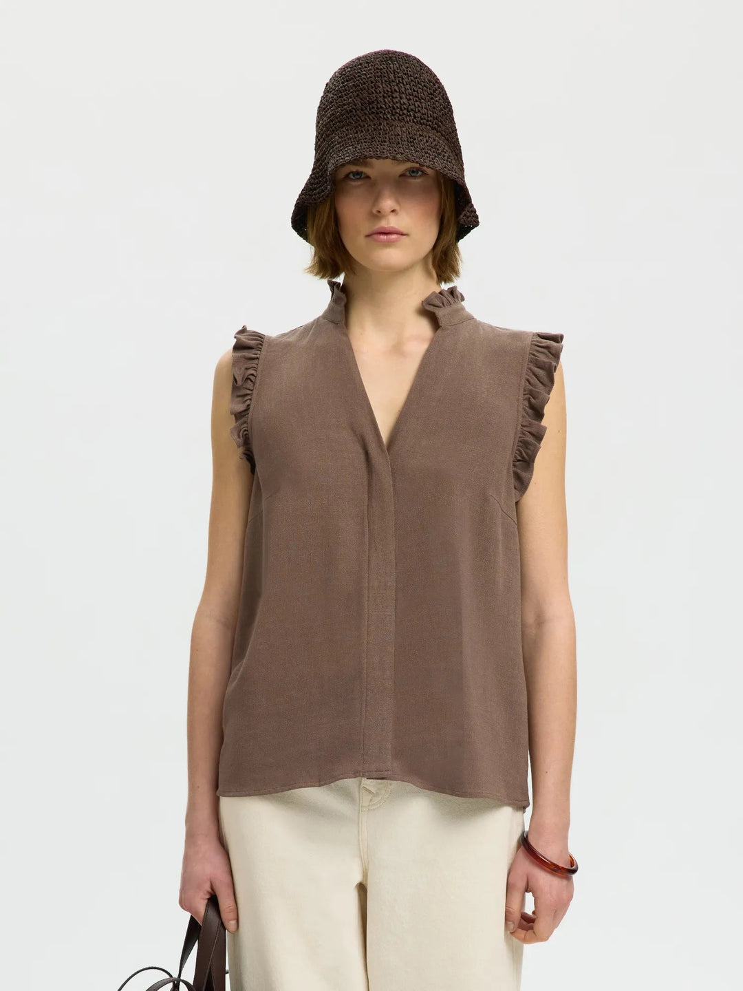 Viva Sl Sun Ruffle Top Chocolate Chip | Topper | Smuk