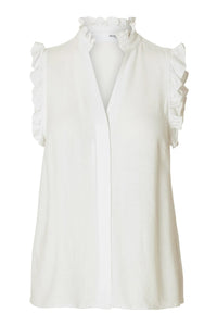 Viva Sl Sun Ruffle Top Snow White