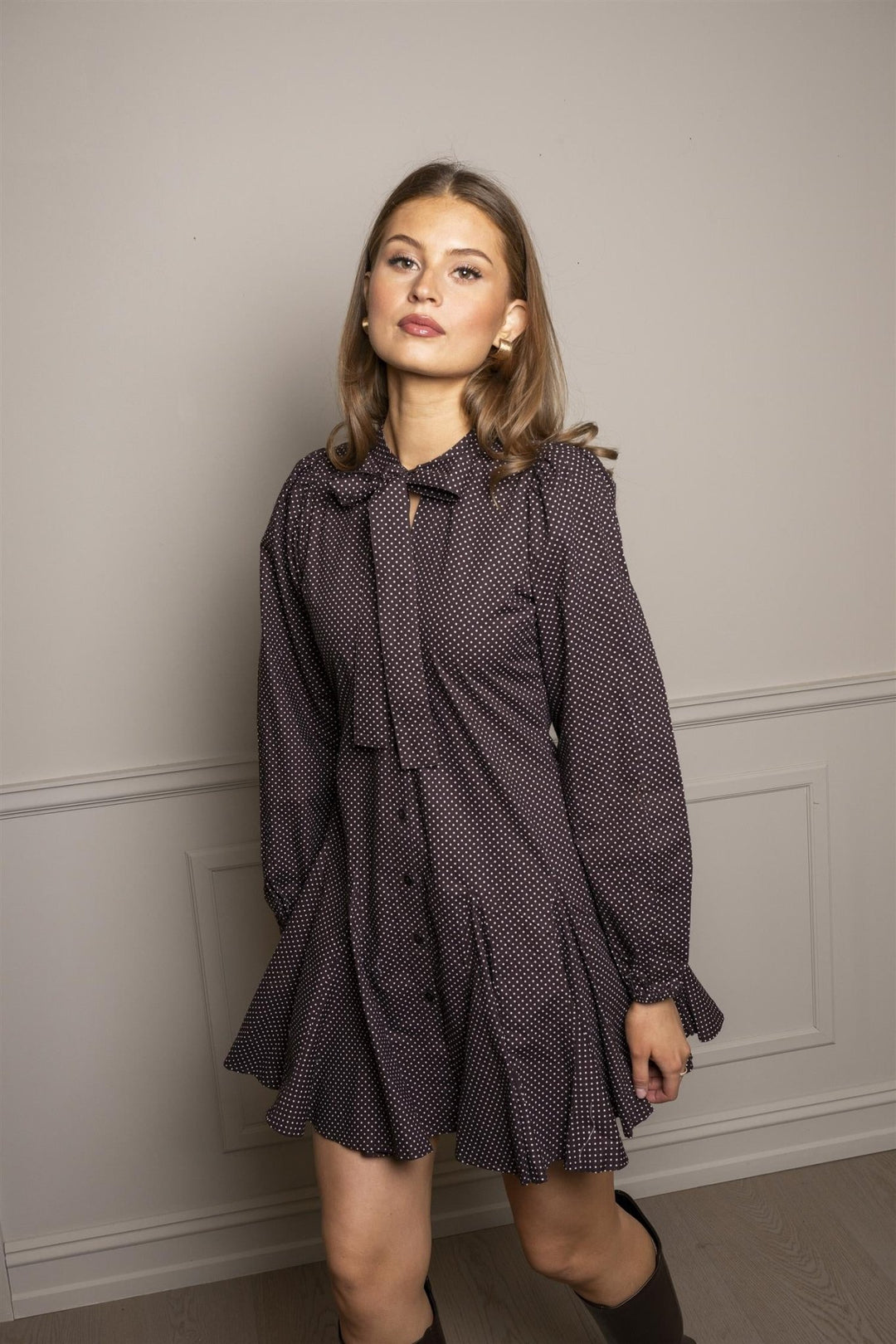 Vivienne Dress Cocoa Poplin | Kjoler | Smuk - Dameklær på nett
