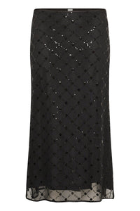 Vivika Skirt Black Placed Sequins