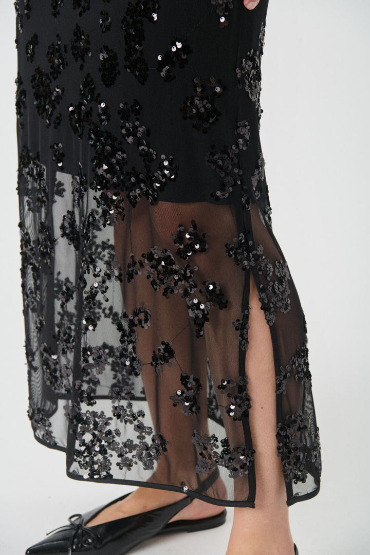 Vivika Skirt Black Sequins On Mesh | Skjørt | Smuk - Dameklær på nett