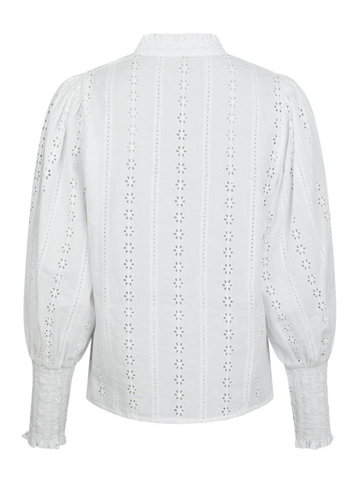 Wenna Embroidery Blouse White | Skjorter og bluser | Smuk - Dameklær på nett