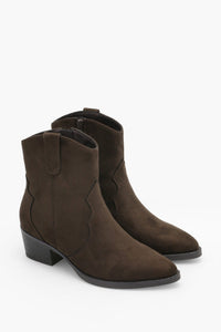 Western Boot Low Mørkebrun